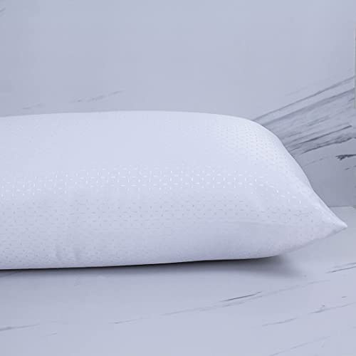 Purpura Home - Almohada para Cama Transpirable Antiacaros. Interior Fibra Hueca Siliconada. Exterior Microfibra Lavable Tacto Seda. Almohadas Firmeza Media. Doble Funda Cremallera. Alaska 120 cm
