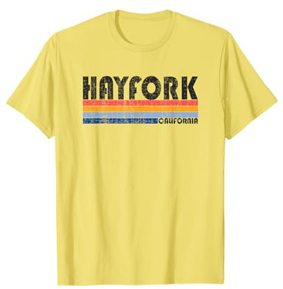 Vintage 70s 80s Style Hayfork, CA T-Shirt