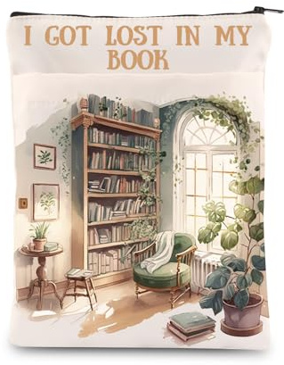 KEYCHIN I Got Lost in My Book Book Sleeve Bookish Gifts Bookworm Book Cover Book Nerd Gift Librarian Reader Book Protector
