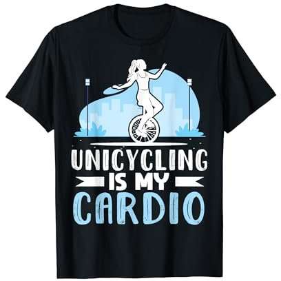 Einrad Fahrrad Lustiges Training Lernen Radfahren T-Shirt