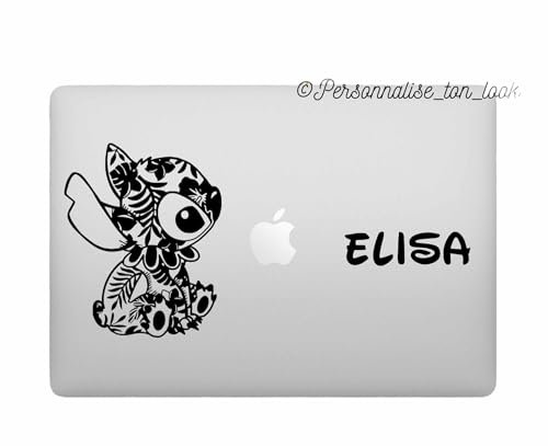 Stickers autocollants personnalisés pour PC portable - ordinateur portable Stickers personnalisable Stitch ombrage pour Pc portable
