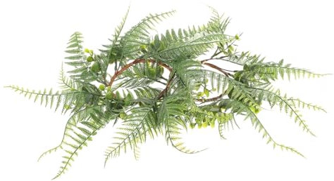 FUNOMOCYA 2 STK Künstliche Girlande Künstlicher Grünkranz Auf Dem Tisch Frühlingskränze Kranz Für Die Hochzeitsfeier Grüne Kerze Dekor Blumenkerze Haustür Pe (Kunststoff)