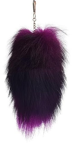 Nocyclonic Fuchsschwanz Anhänger fox tail Schlüsselanhänger Niedlicher Fuchsschwanz-Schlüsselanhänger, Anhänger, Frauen, Schlüsselanhänger, Pompoms, Schlüsselanhänger (F)