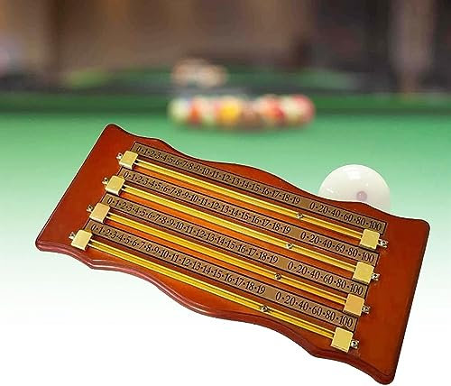 IUBGFTO Billard-Anzeigetafel, an der Wand montierte Snooker-Pool-Anzeigetafel, Spielzähler, Billard-Zubehör, Werkzeuge zur Spielerberechnung, Integrator für Billard-Dichtetafeln