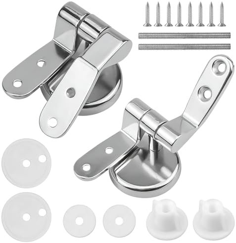 ZMDMAH 1 Paar Wc Sitz Scharniere Ersatzteile Zinklegierung Toilettendeckel Befestigung Ersatz Wc Sitz Befestigung Soft Close NachrüStung Wc Befestigungsset Wc-Sitzscharniere