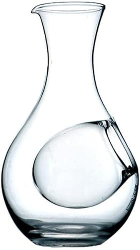 Decanter per vino rosso in cristallo, Caraffa for vino rosso da 400 ml, bottiglia di vino in vetro in stile giapponese creativo, foro for il pollice, bicchiere for sakè, bricco for ghiaccio, camera di
