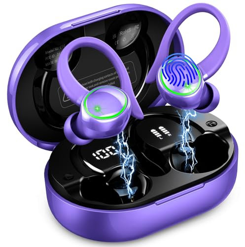 Matast Écouteurs sans Fil Bluetooth 5.4 avec Micro antibruit ENC, Rose
