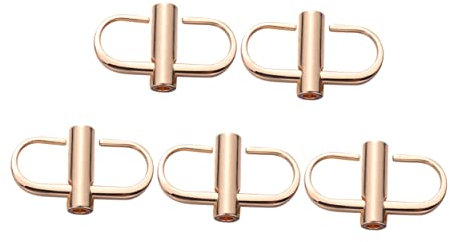iplusmile 5pcs Adjustable Metal Chain Strap Buckles for Bags Golden Screw Fastening Buckles for Diy Crafts Backpack Accessories and Suitcase Replacement