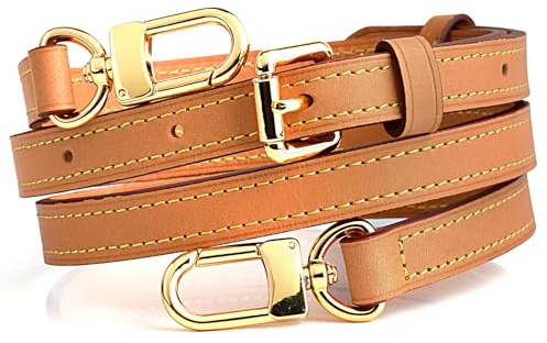 jiesinlov Vachetta Leder Riemen Ersatz verstellbar, Handtasche Schulterriemen Crossbody für Speedy Handtasche (Dunkles Bienenwachs-Breite:1.5cm)