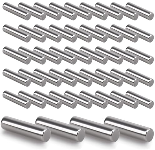 Innfeeltech 50 Pcs 2mm*8mm Dowel Pins Rack Support Pegs, 304ss Pin cilindrici di supporto per scaffale e armadio