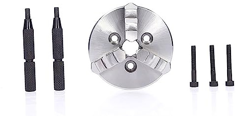 Mandril para torno de madera, Mandril autocentrante for torno de madera de 3 mordazas K01-100B de 4 pulgadas con rosca 3-M6
