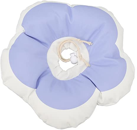 RIZGHWOY Collier de Chat Doux, Anneau de Honte en Forme de Fleur, Collier de Chat Multifonctionnel pour Les Maladies de la Peau, Coupe des Ongles (M)