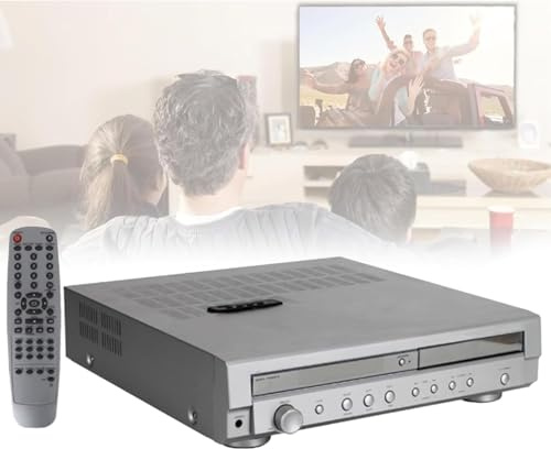 Home Theater Amplifier with DVD Player and Remote Control, 5.1 Channel Surround Sound, USB/DVD/VCD/Optical/Coaxial Output, Volume Control for Home Theater