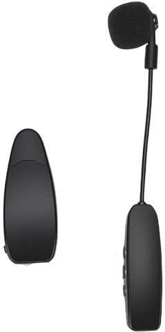 Jectse Micrófono Inalámbrico para Guitarra de 2.4 GHz, Calidad de Audio HD con Captación de 360° y Batería de 6 Horas, con Núcleo Metálico y Ventosa, para Actuaciones de Violín