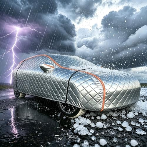 Bache Voiture Anti Grêle pour Mini Cabriolet F57 R56 R57 | Housses Protection Matériaux Épaissis Améliorés Protection Intérieur Extérieur Tout Temps Résistant Poussière Solaire Vent
