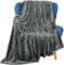 Utopia Bedding Manta Polar. Manta Ligera para La Cama, El Sofá O El Sillón. Adecuada para Todas Las Estaciones [152x127 cm, Gris]