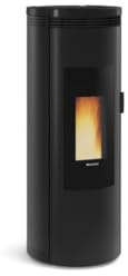 Nordica extraflame estufa de pellets de leña negra de 8kw amikanoir