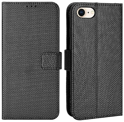 HualuBro iPod Touch 7 Hülle, iPod Touch 6/5 Hülle, Premium PU Leder Stoßfest Klapphülle Schutzhülle HandyHülle Wallet Flip Case Cover für Apple iPod Touch 7 Generation Tasche (Schwarz)