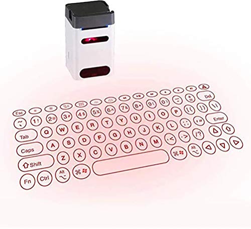 Stecto Tastiera Bluetooth Virtual Wireless Portatile Keyboard for IOS Android Smart Phone Pad Tablet PC Notebook Bianco