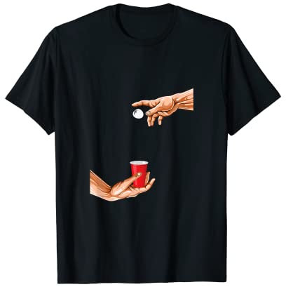 beerpong Trinkspruch beer pong bier pong Trinkspiel Geschenk T-Shirt