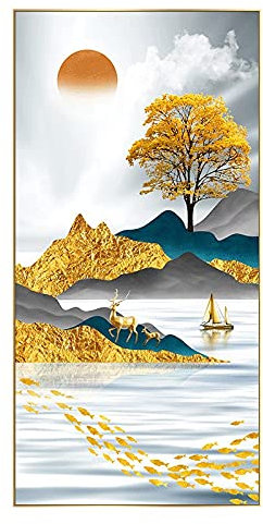 Diamant Painting Nummer Kit große Größe Geldbaum DIY 5D Diamant Malerei Kit Erwachsene/Kinder Vollbohrer Crystal Strass Stickerei Bilder Kreuzstich Handwerk Wall Decor Gemälde 70x120cm