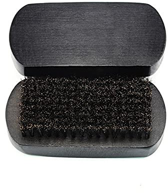 AnSafe Rasierpinsel 2er-Set, Handgefertigt Schaum Seife Kopfstyling Bartbürste Buchenholz Borstenhaar Rasieren Bürste (Farbe : Schwarz, Größe : #2)