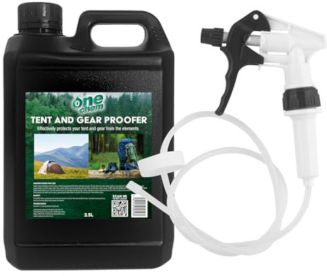 One Chem - Tent and Gear Waterproof 2.5 Litre Spray - Long Hose Trigger - Effectively Protects Tents From The Elements