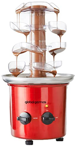 Global Gizmos Cascading Chocolate Fountains/Unique Tabletop Party Centrepiece/Ideal for Parties, Weddings and Events (Premium)