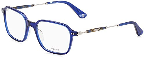 Police Unisex VPLE98 Sunglasses, Transp.Blue, 52