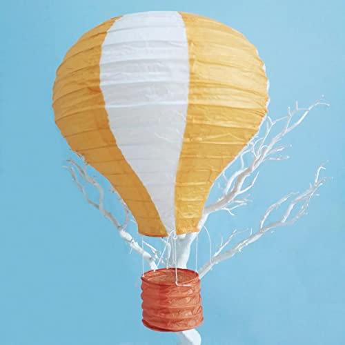 14 Zoll 35 cm Regenbogen-Papierlaternen zum Aufhängen, für Bar, Dekoration, Kindergeburtstag, Hochzeit, Dekoration, Partyzubehör, orangefarbener Streifen, 16 Zoll, 40 cm