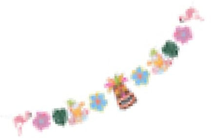 ibasenice Hawaiian Flamingo Ananas Banner Für Sommerparty Deko Farbenfrohe Girlande Für Luau Geburtstag Und Outdoor-Events Langlebig Fotohintergrund Geeignet