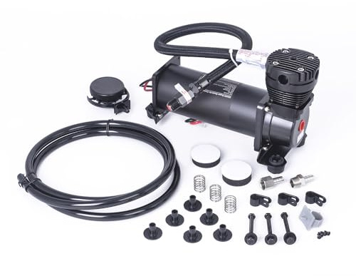 ZHSYMX Ultra Quiet Air Compressor, 1/4 NPT Super Silent 69DB 12V 300PSI Air Ride Suspension Compressor/Air Train Horn for Train/Truck/Car Black