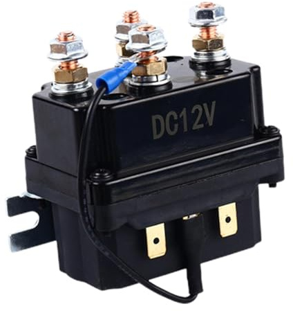 Solenoide para cabrestante 12 V 250 A, kit de relé solenoide para cabrestante - Práctico controlador de cabrestante - Kit de relé automotriz resistente al desgaste Relé cabrestante para vehículos