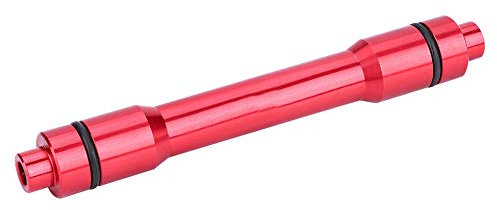 Hapivida Fahrrad Radgabelachse, 15 mm Steckachsen Nabenadapter auf 9 mm Schnellspanner für 100 mm Vorderrad (Rot)