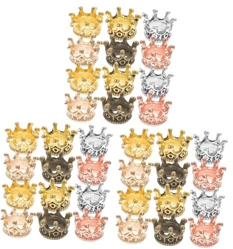 TOYANDONA 180stücke Krone Aus Legierung Schmuckzubehör Für Halsketten Und Armbänder Bastelzubehör Antikbronze Antiksilber Kc Antikgold Und Roségold
