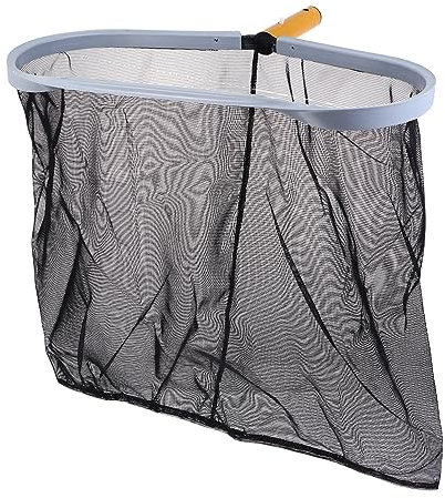 CANIGHT Wasserpool-Staubsaugernetz tragbares Schwimmbecken-Schaufelnetz langlebiger Teich schwarzer Aluminiumrahmen einfaches Aufnehmen von Fischen oder Blättern