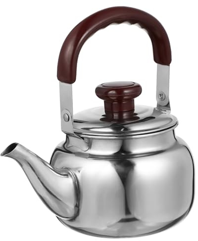 Bollitore con Segnalatore Acustico 500ml in Acciaio Inox per Tè, Argento | Bollitore per Piano Induzione, Adatto a Gas, Uso Casa e Ufficio, Resistenza al Calore