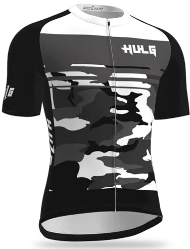 Kurzarm Radtrikot Herren Elastische Atmungsaktive T-Shirt Jersey Funktionsshirt Schnell Trocknen Stoff Fahrradtrikot für Radsport Outdoor Sport