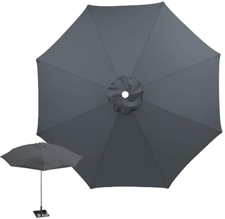 Replacement Umbrella Cover, Umbrella Outdoor Patio Replacement Canopy, UV 50+ Polyester Cloth Top Fits Various Frames Pool Lawn Backyard Garden