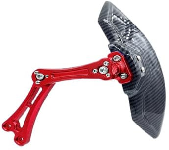 SPeesy Parafango Parafango Paraspruzzi Universale per Moto(Red)