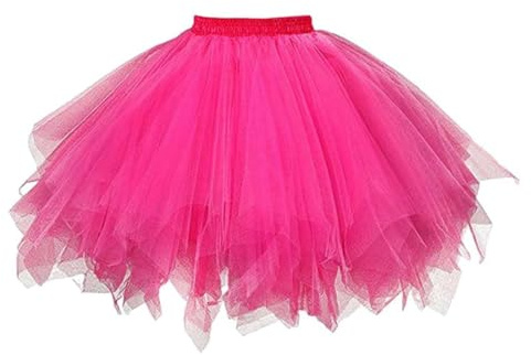 KEPYATI Gonna Tulle Donna Tutu di Tulle, 3 Strati di Elastico Classico Gonna tutù Adolescente Adulto Adatto per Mascherata Halloween Costume Danza (Versione Aggiornata)