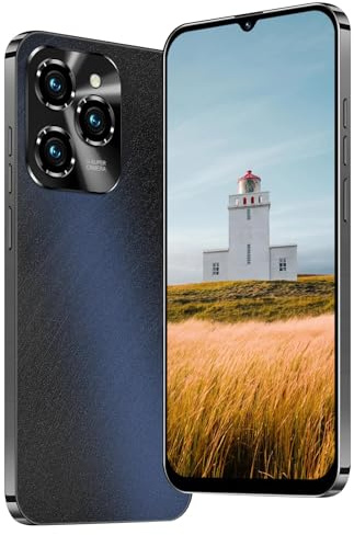 JoyHandy Smartphone 6.3 Pollici HD Display Dual SIM Dual Camera Android 12.0 4G Operating System (Black)