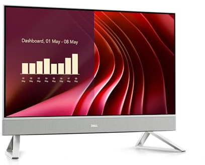 Dell 24 All-in-One PC EC24250 24” FHD 100Hz – Core i5-1334U (10 Cores, 4.6 GHz Max), 1TB PCIe Gen 4.0x4 NVMe, 16GB RAM, Intel Graphics, GbE, SD Card Reader, WIFI 6 & BT 5.3, Windows 11 Pro (Renewed)