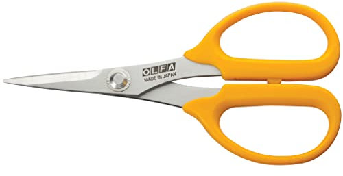 OLFA Stainless Steel Scissors Tijeras con Apliques de precisión de 12,7 cm, Acero Inoxidable, acrilonitrilo butadieno estireno, Metalizado, Units