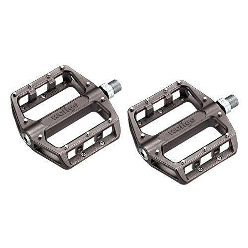 Wellgo B087U 9/16 Alloy Platform BMX/ATB Bike Pedals - Silver