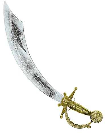 W WIDMANN MILANO Party Fashion - Antiker Piratensäbel, 48 cm, Schwert, Accessoire für Piraten Kostüme