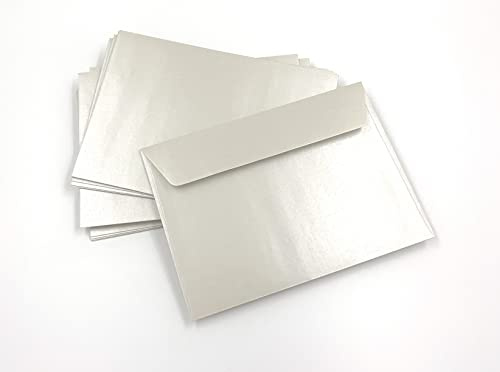 umschlag-discount – perlmuttfarbene Briefumschläge ohne Sichtfenster für hochwertige Sendungen, Einladungen & Co – 50 Stück selbstklebende Briefkuverts mit den Maßen 162 x 114 mm (DIN C6)