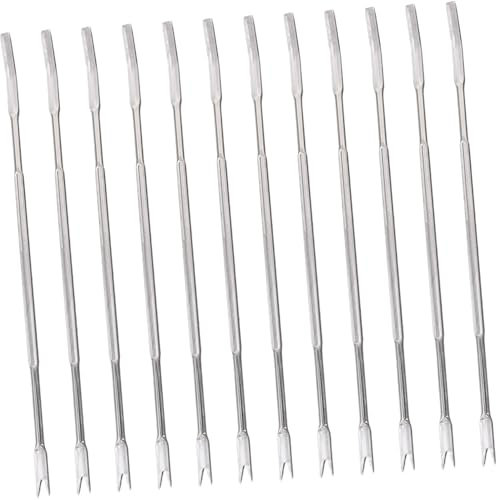 BESTONZON 12pcs Fruits de Mer Cracker acier inoxydable mollusques et crustacés fourchettes Crabe et outil de Casse-noix de cuisine