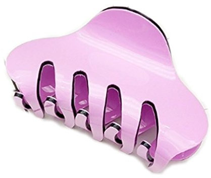 Clip per capelli da donna, clip per capelli in tinta unita, accessorio per capelli (viola)