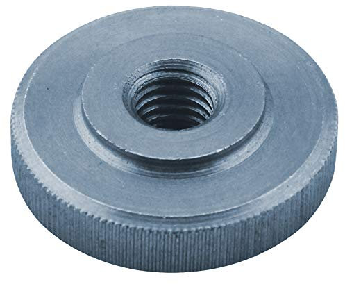 D2D | VPE: 4 Stück Rändelmuttern - Größe: M 10 - nach DIN 467 - niedrige Form aus Stahl galv. verzinkt